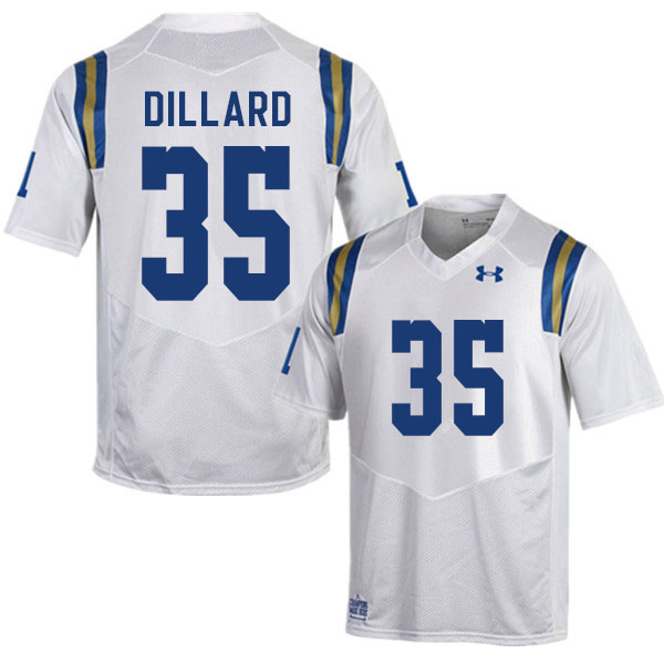 Men #35 Devanti Dillard UCLA Bruins College Football Jerseys Sale-White